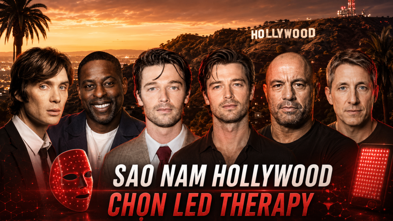 Sao nam Hollywood chọn liệu pháp LED